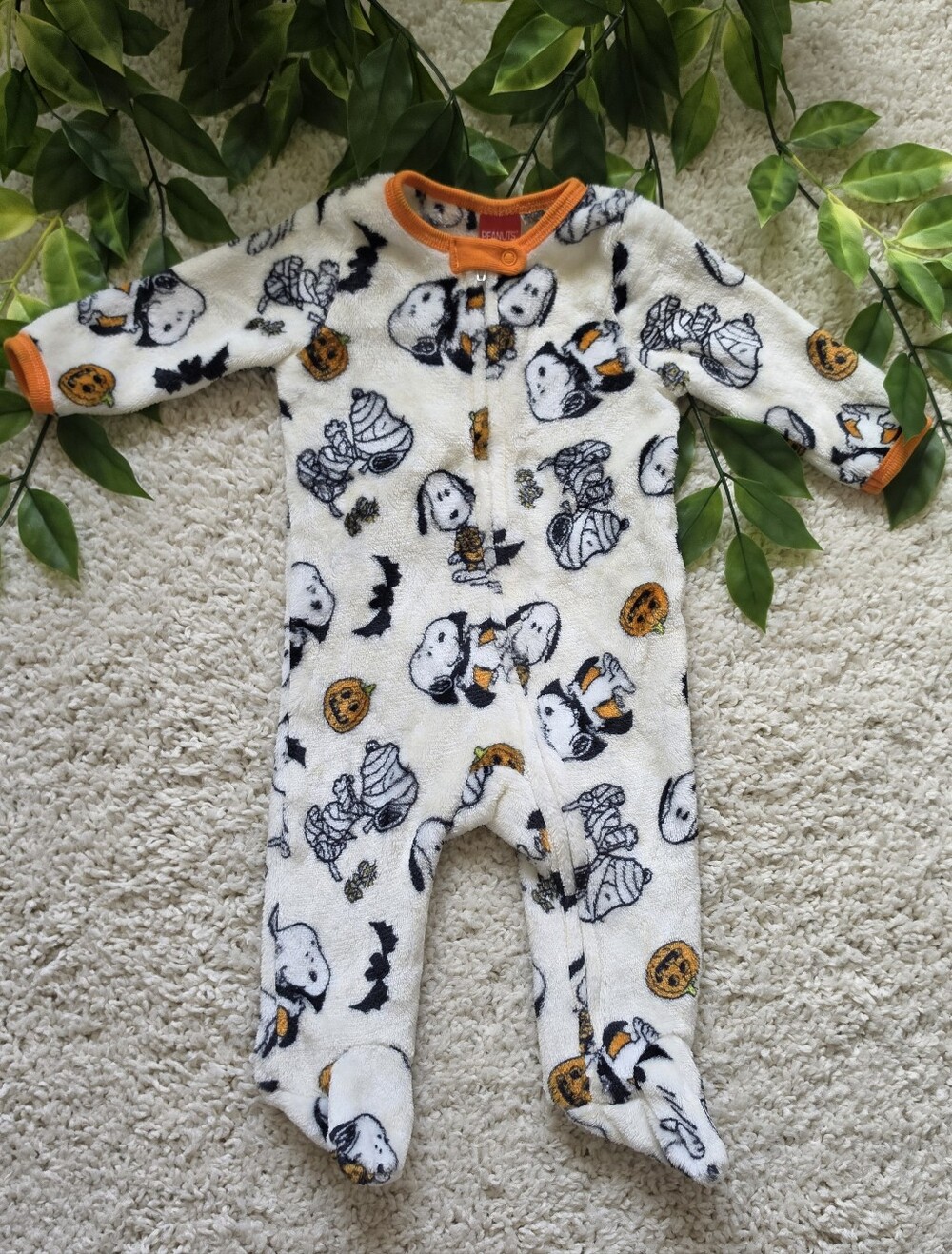 Baby Boy Halloween Snoopy Sleeper (3-6 Months)